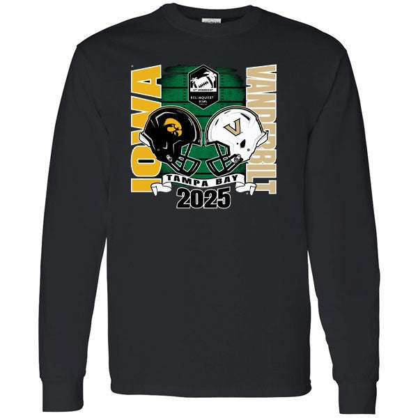 Iowa Hawkeyes 2025 ReliaQuest Bowl 2-Team Tee - Long Sleeve