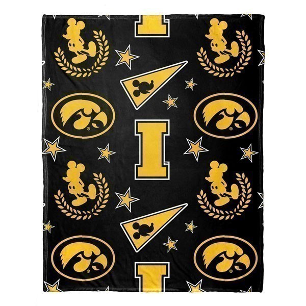 Iowa Hawkeyes Mickey Mouse and Blanket Set