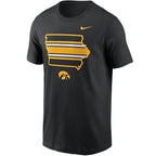 Iowa Hawkeyes Cotton State Shape Tee