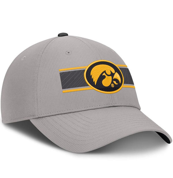 Nike Iowa Hawkeyes Striped Logo Adjustable Hat - M/L