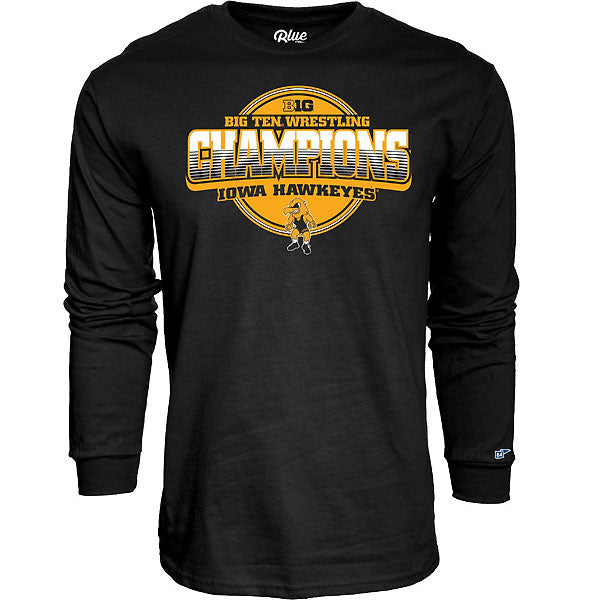 Iowa Hawkeyes Wrestling Never Fail Championship Tee - Long Sleeve