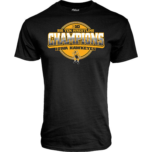 Iowa Hawkeyes Wrestling Never Fail Championship Tee - Short Sleeve