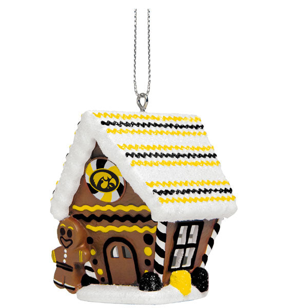 Iowa Hawkeyes Ginger Bread House Ornament