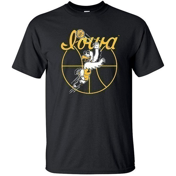 Iowa Hawkeyes Basketball Black Shirt - Short Sleeve