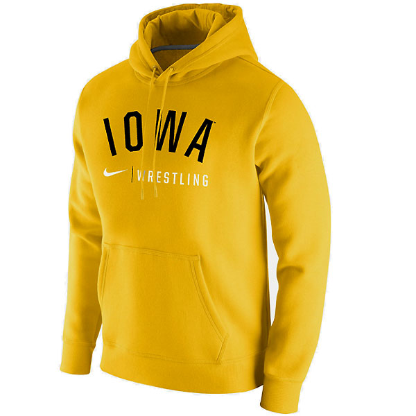 Iowa Hawkeyes Wrestling Club Fleece Hoodie