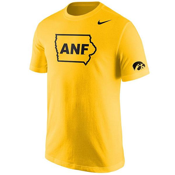 Iowa Hawkeyes ANF Cotton Gold Tee