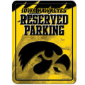 Iowa Hawkeyes Metal Parking Sign
