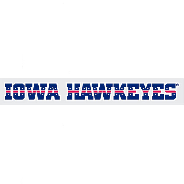 Iowa Hawkeyes Patriotic Iowa Hawkeyes Decal
