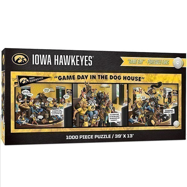 Iowa Hawkeyes Game Day in the Dog House Puzzle