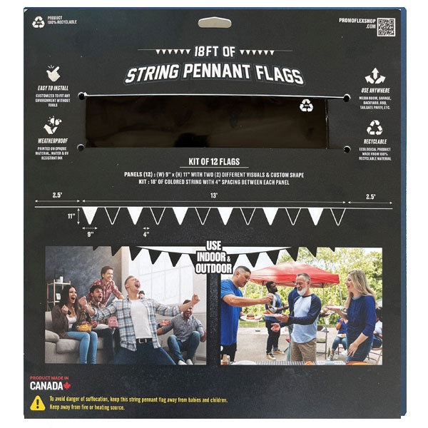 Iowa Hawkeyes String Pennant Flags