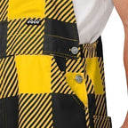 Iowa Hawkeyes Buffalo Plaid Overall Shorts