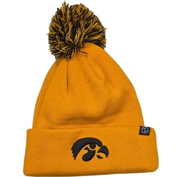 Iowa Hawkeyes Basic Pom Stocking Cap