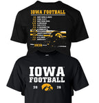 Iowa Hawkeyes 2026 Football Schedule Tee