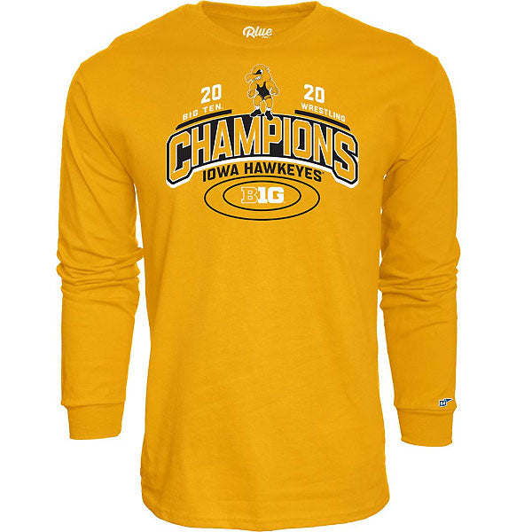 Iowa Hawkeyes Wrestling Scottie Championship Tee - Long Sleeve