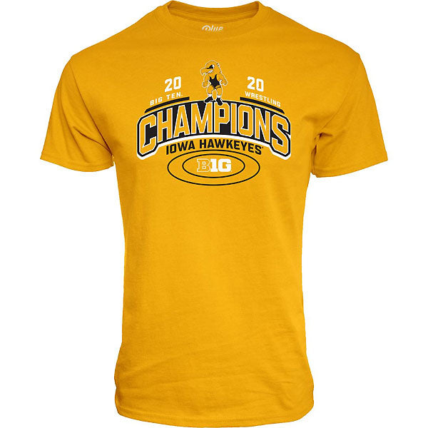 Iowa Hawkeyes Wrestling Scottie Championship Tee - Short Sleeve