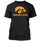 Iowa Hawkeyes Swimming and Diving Tee -Short Sleeve