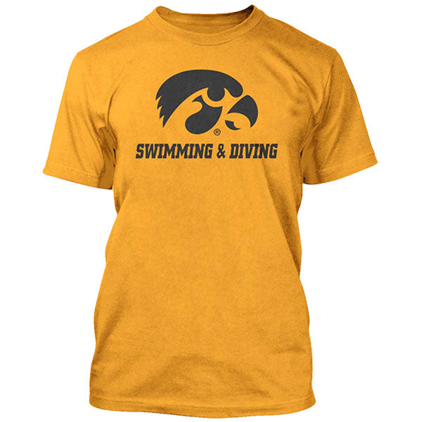 Iowa Hawkeyes Swimming and Diving Tee -Short Sleeve