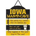 Iowa Hawkeyes Man Cave Sign