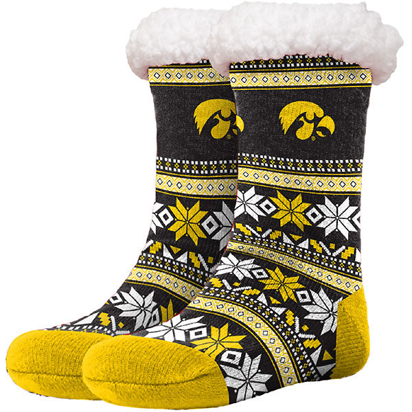 Iowa Hawkeyes Fair Aisle Tall Footy Slipper