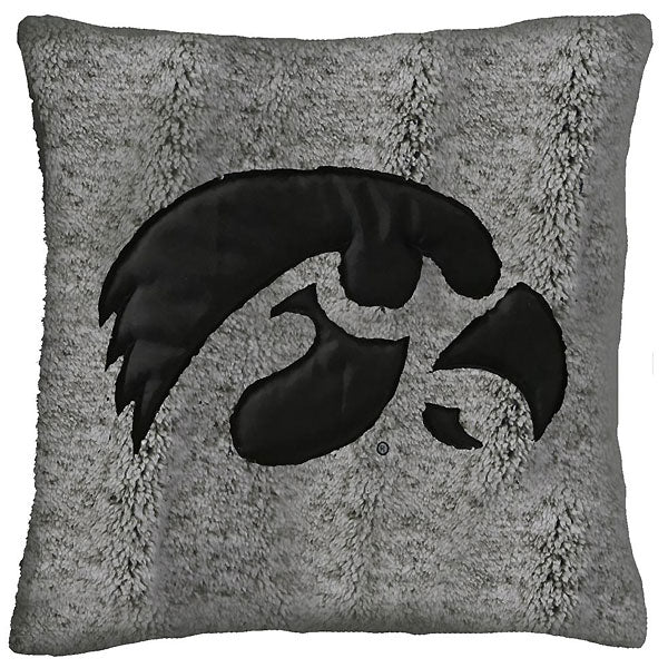 Iowa Hawkeyes Sherpa Smoke Pillow