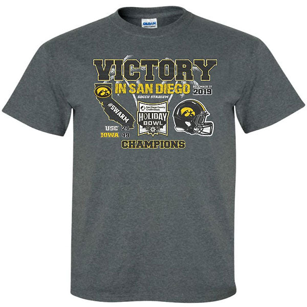 Iowa Hawkeyes Holiday Bowl Victory Tee - Short Sleeve