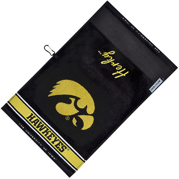 Iowa Hawkeyes Jacquard Woven Golf Towel