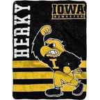 Iowa Hawkeyes Fighting Mascot Throw Blanket