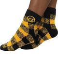 Iowa Hawkeyes Fuzzy Buffalo Plaid Socks