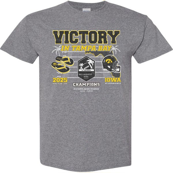 Iowa Hawkeyes 2025 ReliaQuest Bowl Champions Tee - Short Sleeve