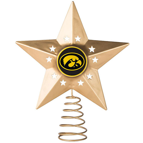 Iowa Hawkeyes Metal Star Tree Topper