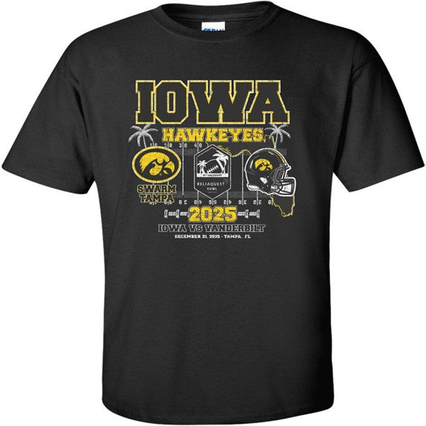 Iowa Hawkeyes 2025 ReliaQuest Bowl Tee - Short Sleeve