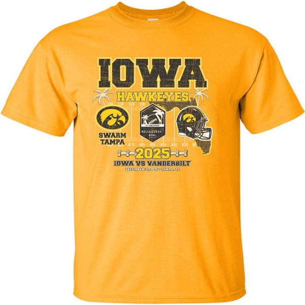 Iowa Hawkeyes 2025 ReliaQuest Bowl Tee - Short Sleeve