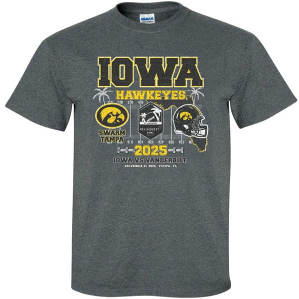 Iowa Hawkeyes 2025 ReliaQuest Bowl Tee - Short Sleeve