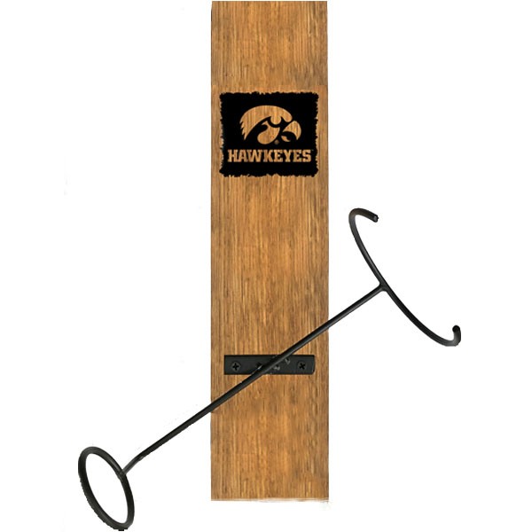 Iowa Hawkeyes Wine Bottle Display