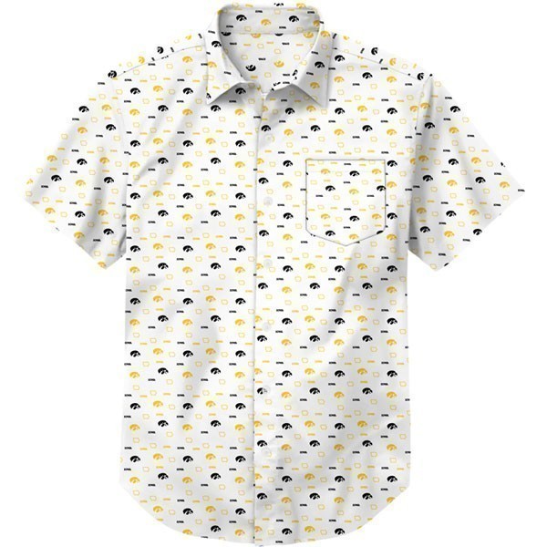 Iowa Hawkeyes White Camp Shirt