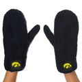 Iowa Hawkeyes Chunky Black Mittens