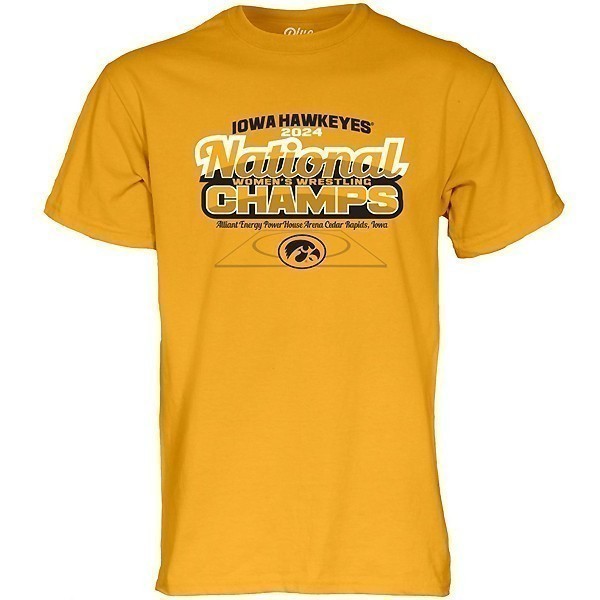 Iowa Hawkeyes Women's Wrestling NCAA Champs Tee