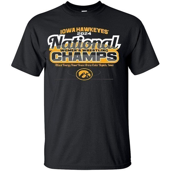 Iowa Hawkeyes Women's Wrestling NCAA Champs Tee