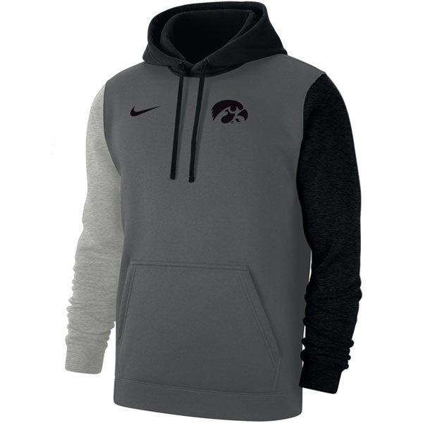 Iowa Hawkeyes Youth Club Fleece Colorblock Hoodie