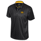 Iowa Hawkeye Football Print Polo