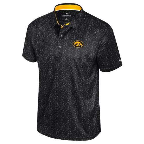 Iowa Hawkeye Football Print Polo