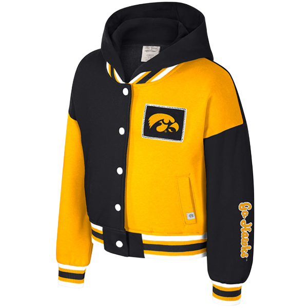 Iowa Hawkeyes Girls Petal Letterman Jacket