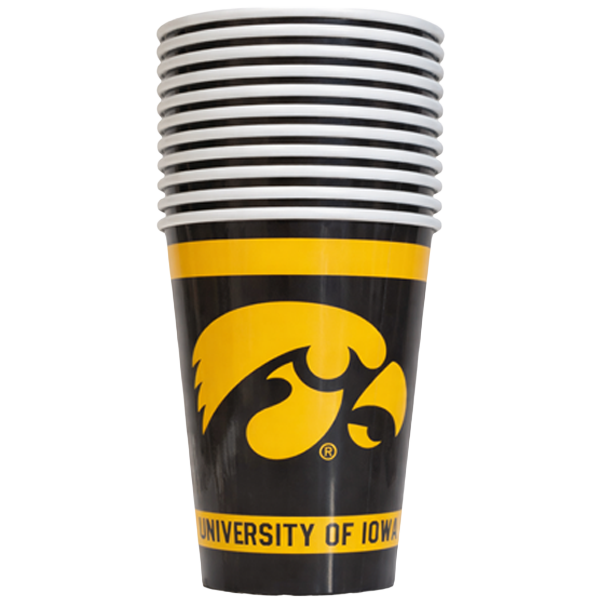 Iowa Hawkeyes 20ct 9oz Cups