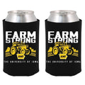 Iowa Hawkeyes Farm Strong Tractor Can Cooler