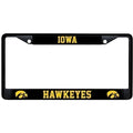 Iowa Hawkeyes Black Metal License Plate Frame