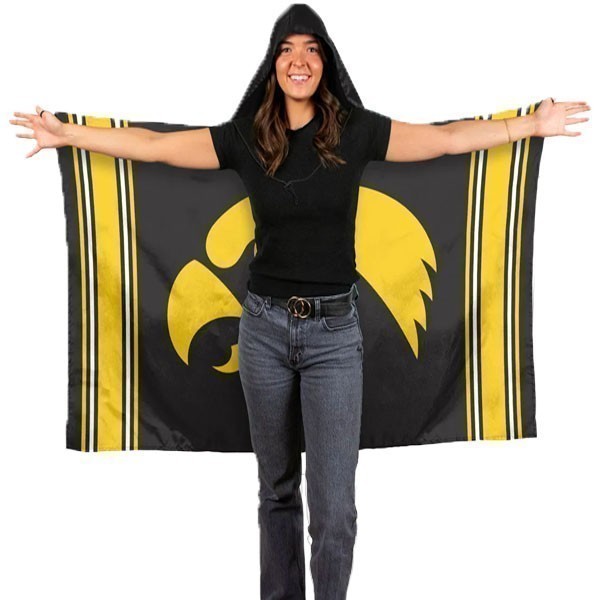 Iowa Hawkeyes Tigerhawk Hoodie Flag