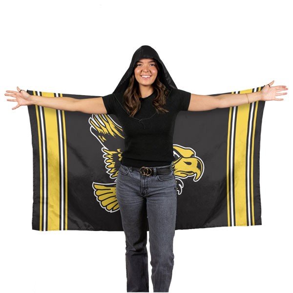 Iowa Hawkeyes Flying Hawk Hoodie Flag