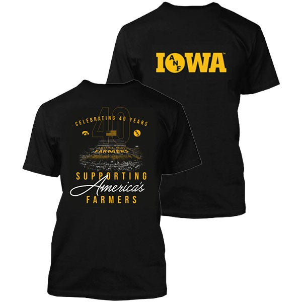 Iowa Hawkeyes 40 Years of ANF Tee