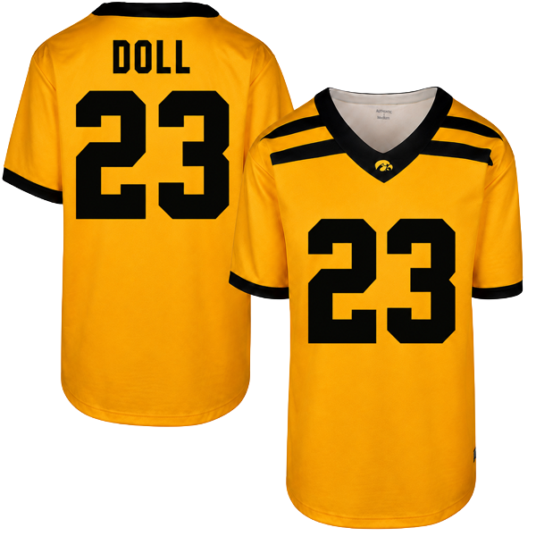 Iowa Hawkeyes Custom Youth Football Player Jersey