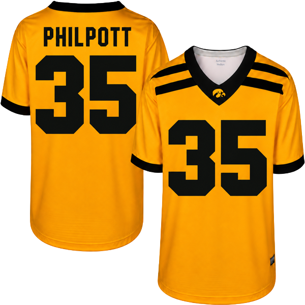 Iowa Hawkeyes Custom Youth Football Player Jersey